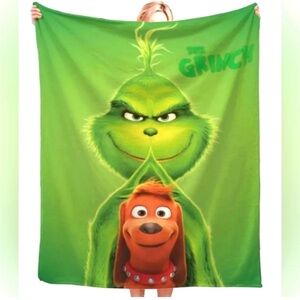 The Grinch Fleece Blanket